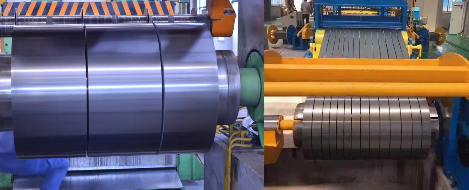 Steel strip slitting Steel strip slitting